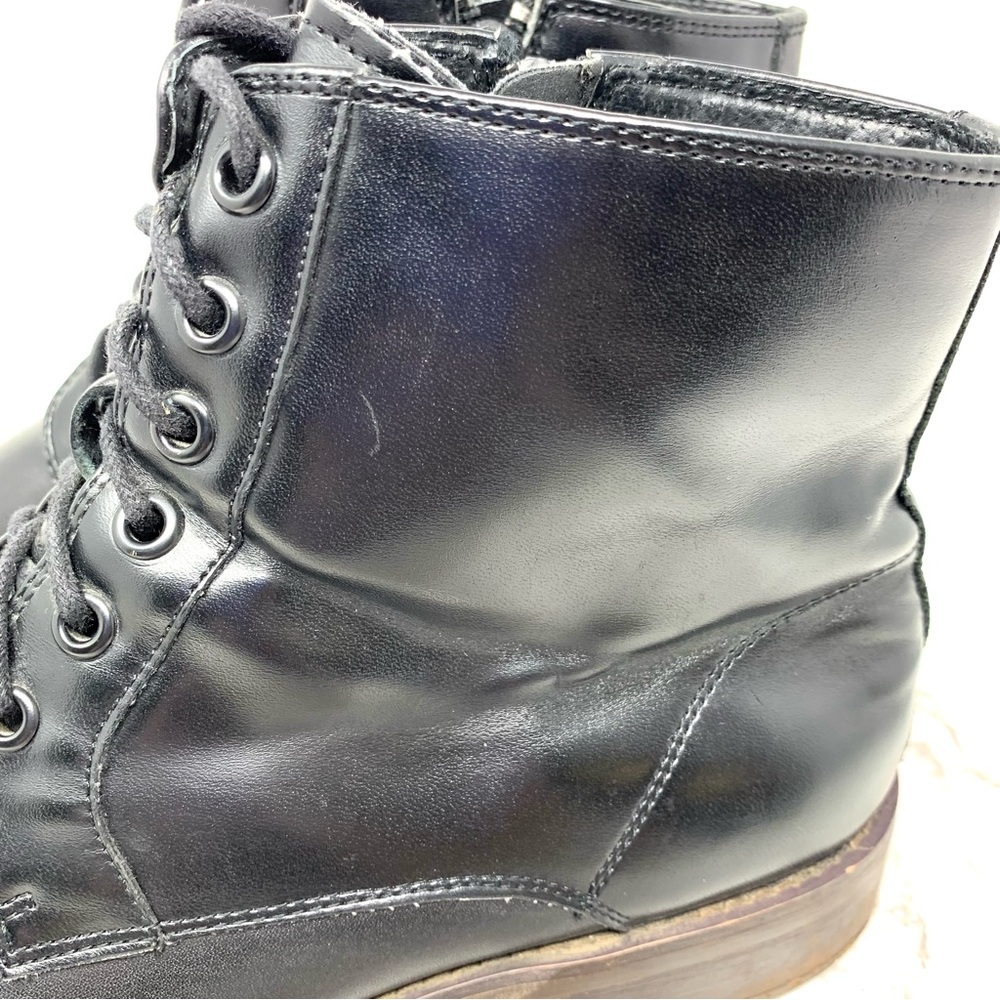 Kenneth Cole Reaction Direct Route Black Leather Lace-Up Boots 7.5 Mens Classic - Picture 13 of 15